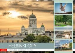 HELSINKI CITY (Wandkalender 2023 DIN A2 quer)