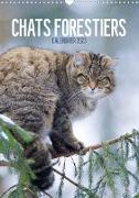 Chats forestiers (Calendrier mural 2023 DIN A3 vertical)