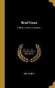 'brief Lives': Chiefly of Contemporaries