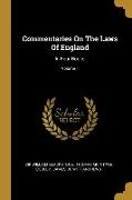 Commentaries On The Laws Of England: In Four Books, Volume 1