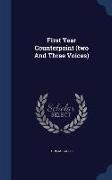 First Year Counterpoint (two And Three Voices)