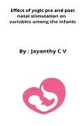 Effect of yogic pre and post natal stimulation on variables among the infants