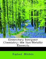 Elementary Inorganic Chemistry: the Non-Metallic Elements
