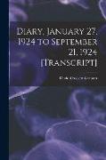 Diary, January 27, 1924 to September 21, 1924 [transcript]