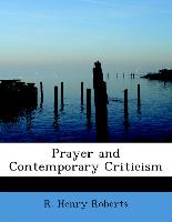 Prayer and Contemporary Criticism