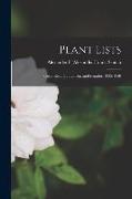 Plant Lists: Costa Rica, Guatemala, and Ecuador, 1935-1940