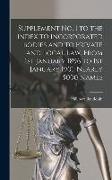 Supplement No. 1 to the Index to Incorporated Bodies and to Private and Local Law, From 1st January 1896 to 1st January 1901, Nearly 5000 Names [micro