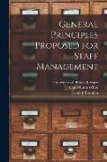 General Principles Proposed for Staff Management