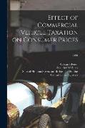 Effect of Commercial Vehicle Taxation on Consumer Prices, 1956