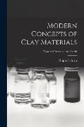 Modern Concepts of Clay Materials, Report of Investigations No. 80