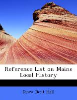 Reference List on Maine Local History