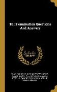 Bar Examination Questions And Answers