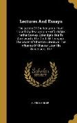 Lectures And Essays: The Letters Of Charles Lamb. How I Traced Charles Lamb In Hertfordshire. Nether Stowey. Coleridge's Ode To Wordsworth