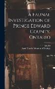 A Faunal Investigation of Prince Edward County, Ontario