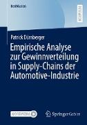 Empirische Analyse zur Gewinnverteilung in Supply-Chains der Automotive-Industrie