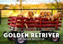 Golden Retriever - Die treuen Begleiter. (Wandkalender 2023 DIN A4 quer)