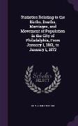 Statistics Relating to the Births, Deaths, Marriages, and Movement of Population in the City of Philadelphia, from January 1, 1861, to January 1, 1872