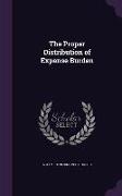 The Proper Distribution of Expense Burden