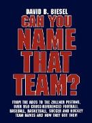 Can You Name That Team?