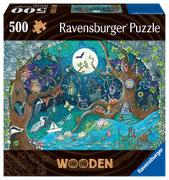 Ravensburger WOODEN Puzzle 17516 - Fantasy Forest - 500 Teile Holzpuzzle für Erwachsene und Kinder ab 14 Jahren, mit stabilen, individuellen Puzzleteilen und 40 kleinen Holzfiguren (Whimsies)