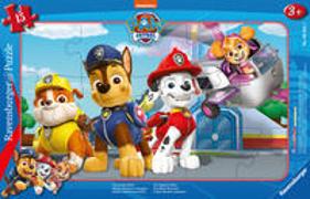 Ravensburger Kinderpuzzle 05681 - Vier mutige Retter - 15 Teile PAW Patrol Rahmenpuzzle für Kinder ab 3 Jahren