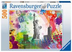Ravensburger Puzzle 17379 Postkarte aus New York - 500 Teile Puzzle für Erwachsene und Kinder ab 12 Jahren