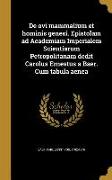 De ovi mammalium et hominis genesi. Epistolam ad Academiam Imperialem Scientiarum Petropolitanam dedit Carolus Ernestus a Baer. Cum tabula aenea