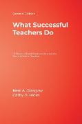 What Successful Teachers Do