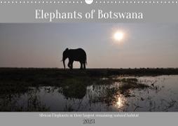 Elephants of Botswana (Wall Calendar 2023 DIN A3 Landscape)