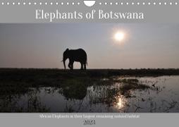 Elephants of Botswana (Wall Calendar 2023 DIN A4 Landscape)