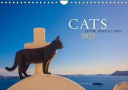 Cats of the Greek Islands (Wall Calendar 2023 DIN A4 Landscape)