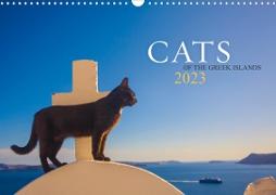 Cats of the Greek Islands (Wall Calendar 2023 DIN A3 Landscape)