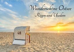 Wunderschöne Ostsee Rügen und Usedom (Wandkalender 2023 DIN A2 quer)