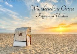 Wunderschöne Ostsee Rügen und Usedom (Wandkalender 2023 DIN A3 quer)