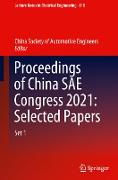 Proceedings of China Sae Congress 2021: Selected Papers