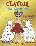 Claudia the Paper Doll: CLAUDIA THE PAPER DOLL, Activity Book for girls