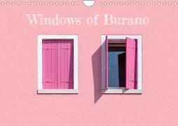 Windows of Burano (Wall Calendar 2023 DIN A4 Landscape)