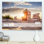 Moin Moin Schöne Stunden am Ostseestrand (Premium, hochwertiger DIN A2 Wandkalender 2023, Kunstdruck in Hochglanz)