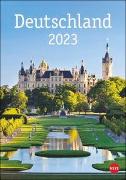 Deutschland Kalender 2023. Die schönsten Aussichten Deutschlands in einem Broschürenkalender mit viel Platz für Eintragungen. Hochwertiger Fotokalender mit Monatskalendarium