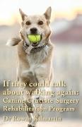 If they could talk about walking again: Canine Cruciate Surgery Rehabilitation Program: A 10 week detailed program of specific approaches, exercises