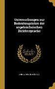 Untersuchungen Zur Bedeutungslehre Der Angelsächsischen Dichtersprache