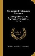 Grammaire Des Langues Romanes: Tables Générales Par Auguste Doutrepont Et Georges Doutrepont, Avec La Collaboration De M. Albert Counson