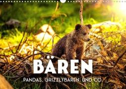 Bären - Pandas, Grizzlybären und Co. (Wandkalender 2023 DIN A3 quer)