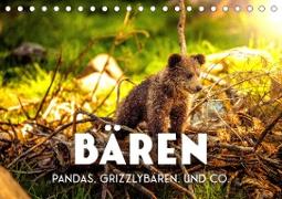 Bären - Pandas, Grizzlybären und Co. (Tischkalender 2023 DIN A5 quer)