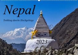 Nepal- Trekking durchs Hochgebirge (Wandkalender 2023 DIN A2 quer)