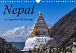 Nepal- Trekking durchs Hochgebirge (Wandkalender 2023 DIN A4 quer)