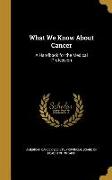 What We Know About Cancer: A Handbook for the Medical Profession