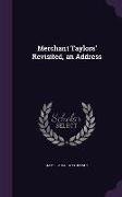 Merchant Taylors' Revisited, an Address