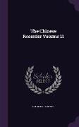 CHINESE RECORDER V11