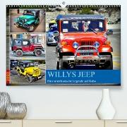 Willys Jeep - Eine amerikanische Legende auf Kuba (Premium, hochwertiger DIN A2 Wandkalender 2023, Kunstdruck in Hochglanz)